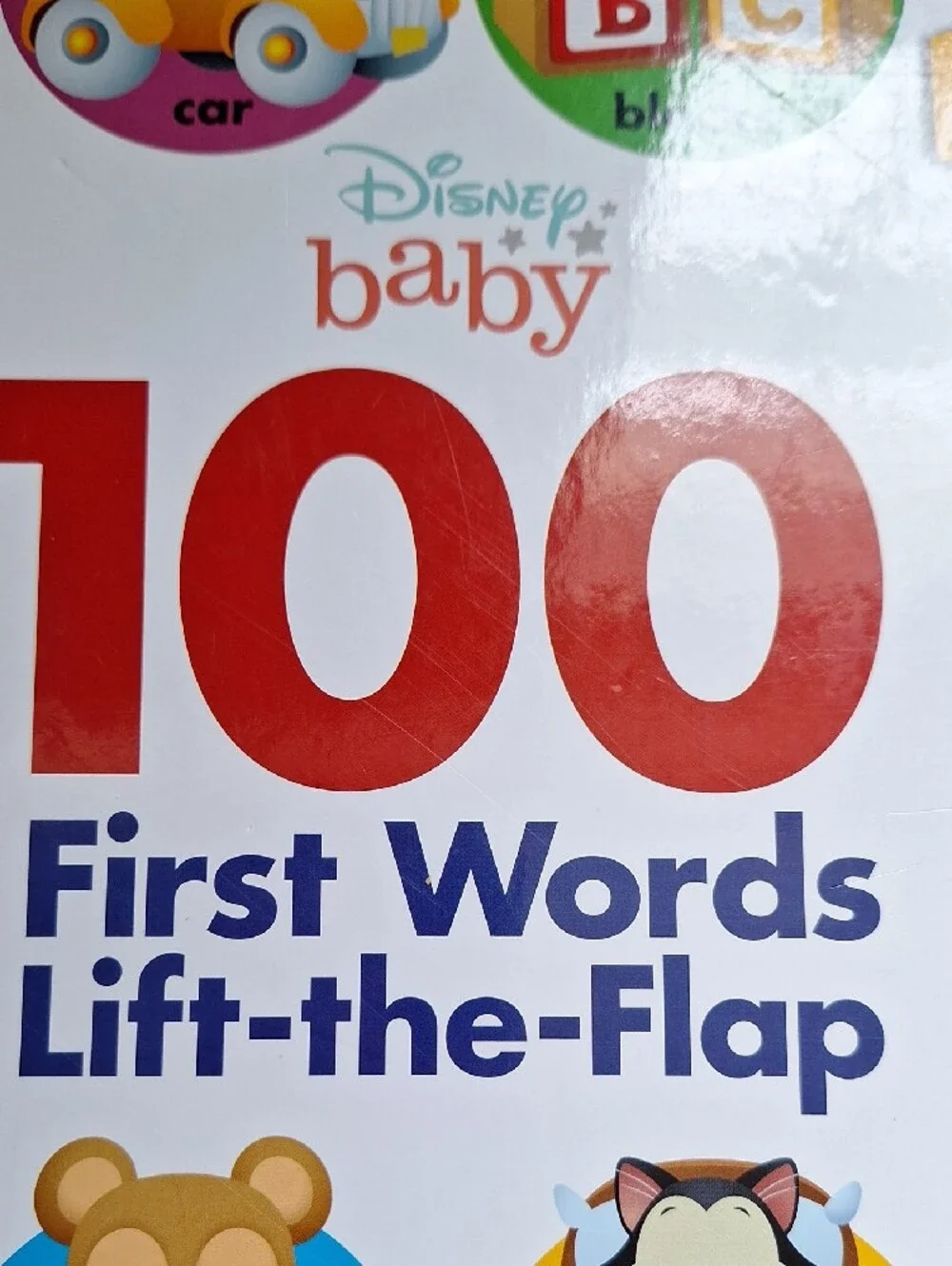 Disney Baby 100 First Words Lift-the-Flap - Red, Blue, Yellow, Green, Orange